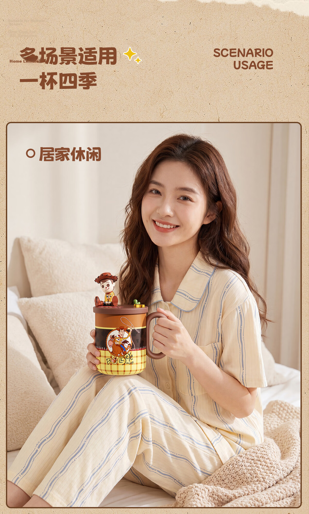Germ Disney Toy Story Insulated Coffee Mug 490ML Woody Office Cup Gift for Men and Women 11