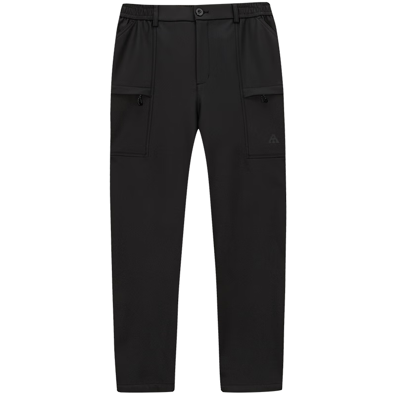 Anta Mountain Shell Pants | Earth Shell 3.0 Water-Repellent Warm Fleece Men's Woven Durable Outdoor Sports Pants
