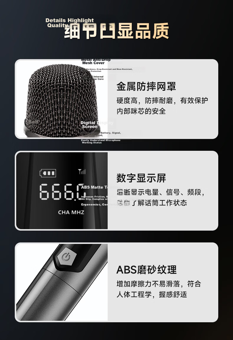 Aigo K132 Rechargeable Lithium Battery Universal Wireless Microphone for Home KTV Singing Hosting Speech Karaoke Conference Speaker Amplifier One-to-One Microphone 12