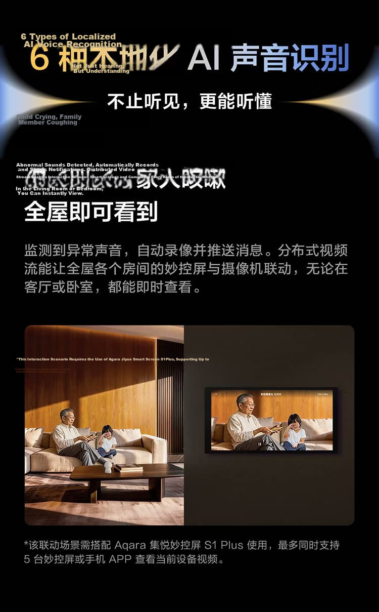 Aqara Smart Camera G350 Gateway Edition Dual-Lens PTZ Face and Gesture Recognition Compatible with Apple HomeKit 14