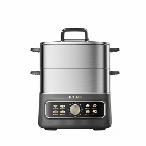 Dreame Electric Steamer Z10 Multi-Functional Electric Hot Pot for Stewing, Steaming, Boiling, and Hot Pot Cooking, Household Use, 0 Fluorine Titanium Steel, 0 Coating Stainless Steel Cooking Pot