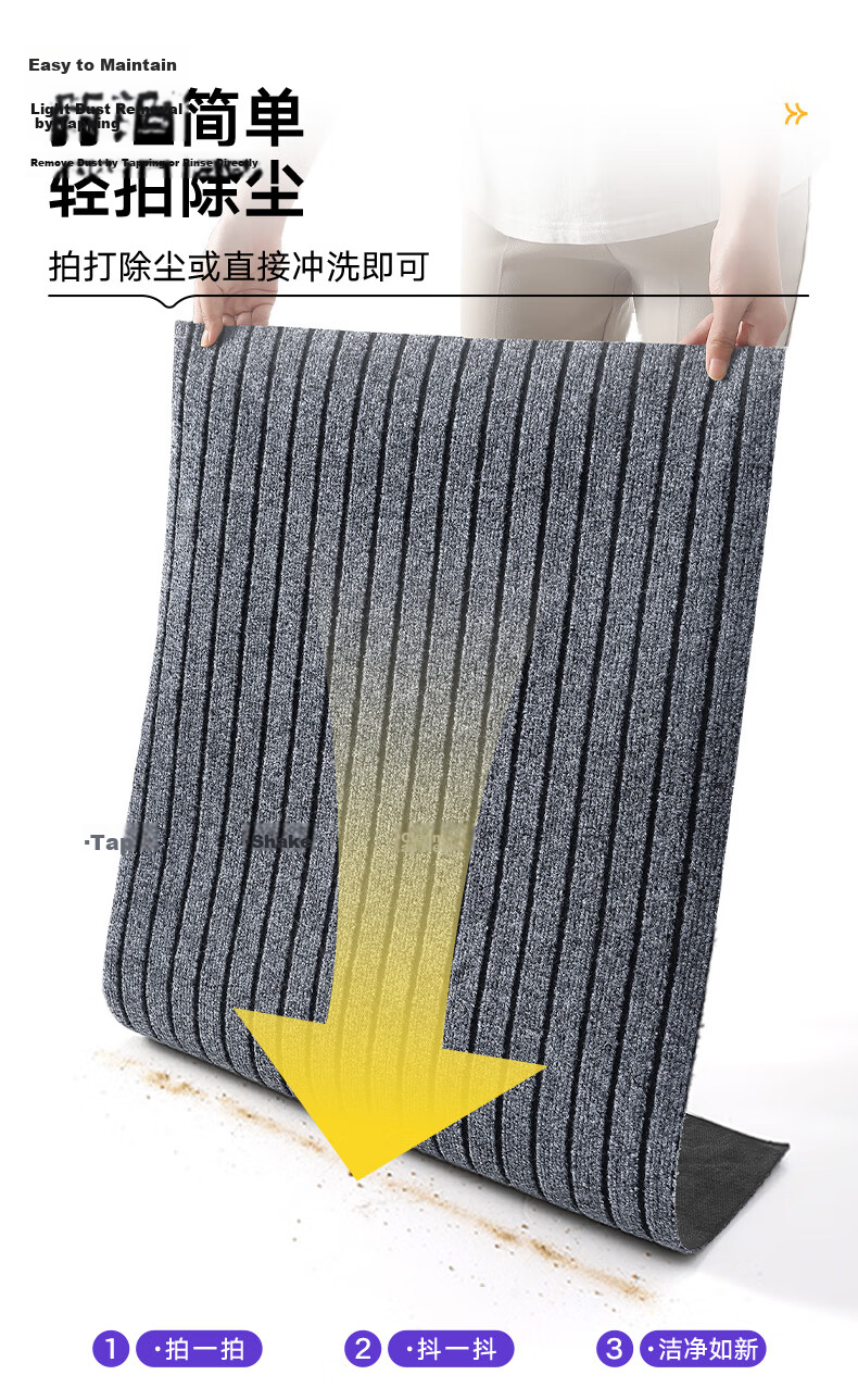 Boneng Entrance Door Mat, Outdoor Non-Slip Foot Mat, Red Carpet Doormat, Cuttable, 60x90cm 10