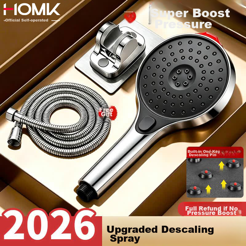 HOMK Seiko Shower Head Set with Hose, High-Pressure Shower Head for Bathroom Bathing, New Model