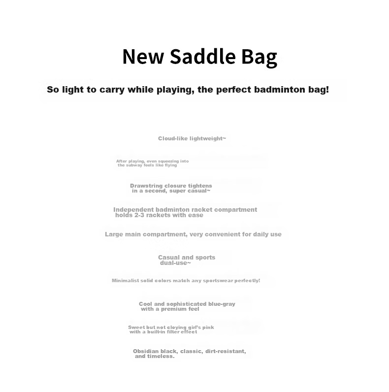 40,000km Lightweight Badminton Bag Women's Outdoor Bag Tennis Racket Bag Men's Backpack Hiking Cycling Sports Swimming Double Shoulder Backpack 6