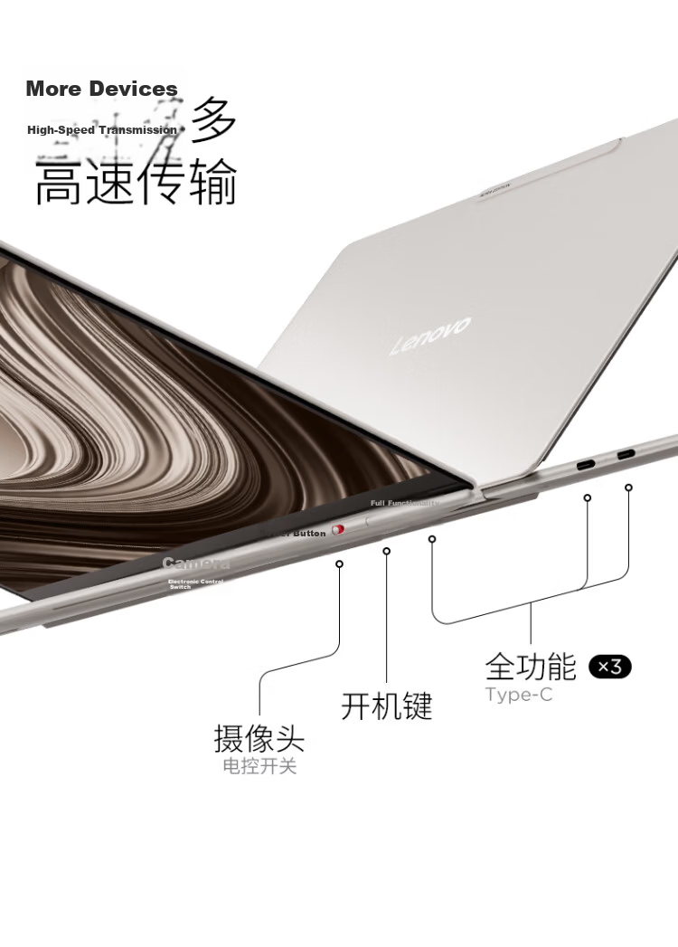 Lenovo YOGA Air 14 Aura 14-inch Laptop Core 2nd Gen Ultra5 228V 32GB 1TB 2.8K 120Hz Touch OLED Light Sea Shell National Subsidy 21