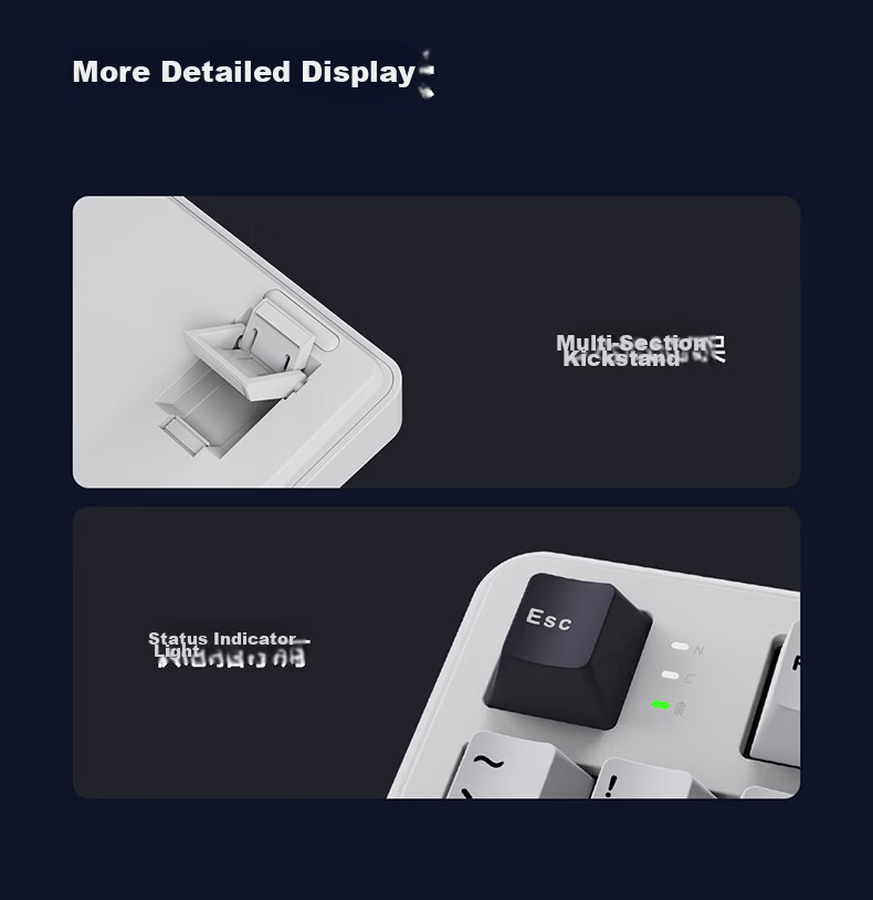 Ikbc K87 Customizable Keyboard, 87 Keys, E-Sports Gaming Keyboard, Office Typing Comfortable, Tri-Mode Mechanical Keyboard, Gaming Keyboard, New Year Gift, Guangmu King Switch 45g 15