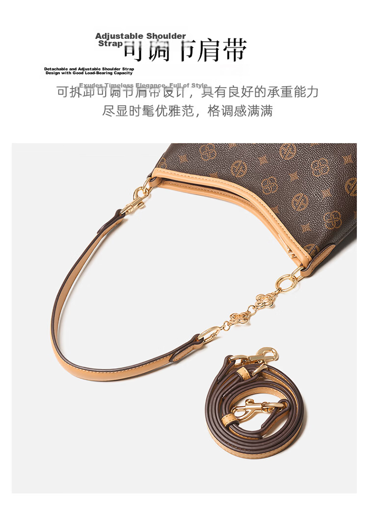 Aokang Women's Bag 2026 New HOBO Underarm Tote Light Luxury Crossbody Shoulder Bag Birthday Gift for Girlfriend Wife 10
