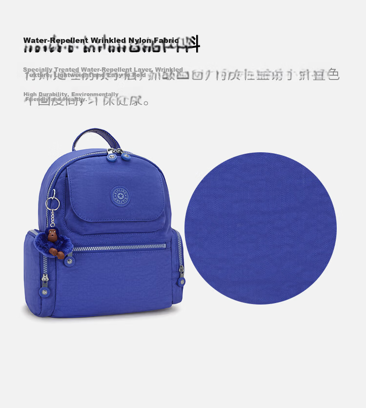 Kaipu Lin Lightweight Large Capacity Student Backpack Fashion Multi-Compartment Shoulder Bag MATTA Navy Blue WB Birthday Gift 5