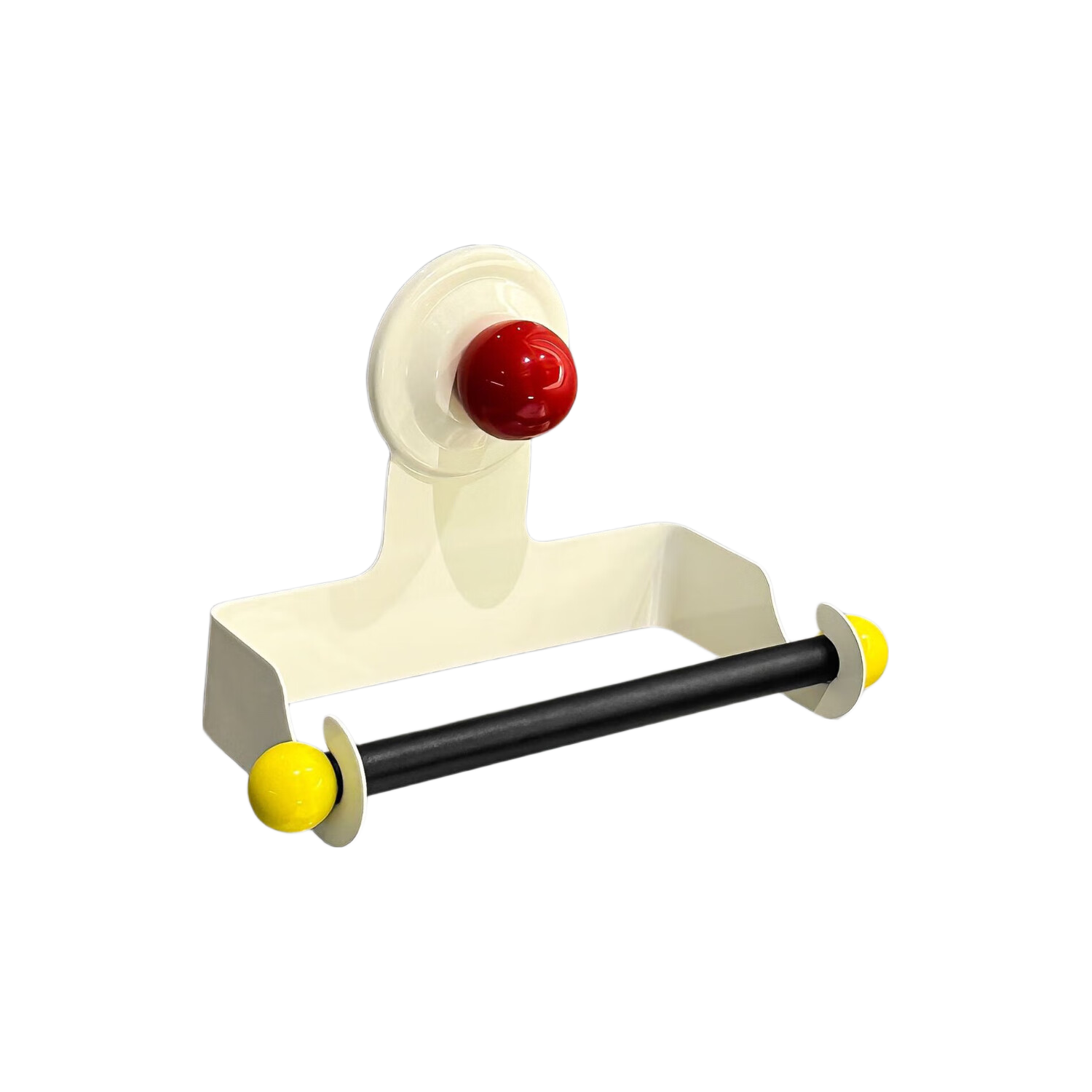Fanyejia Bathroom Suction Cup Toilet Paper Holder, Wall-Mounted without Drilling, Creative High-Value Dopamine-Inducing Toilet Paper Dispenser