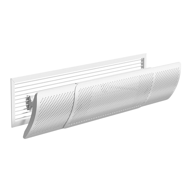 Naxiannv Central Air Conditioning Wind Deflector, Anti-Direct Blowing Extendable Office Wind Shield Air Guide Baffle Medium Size Negative Io