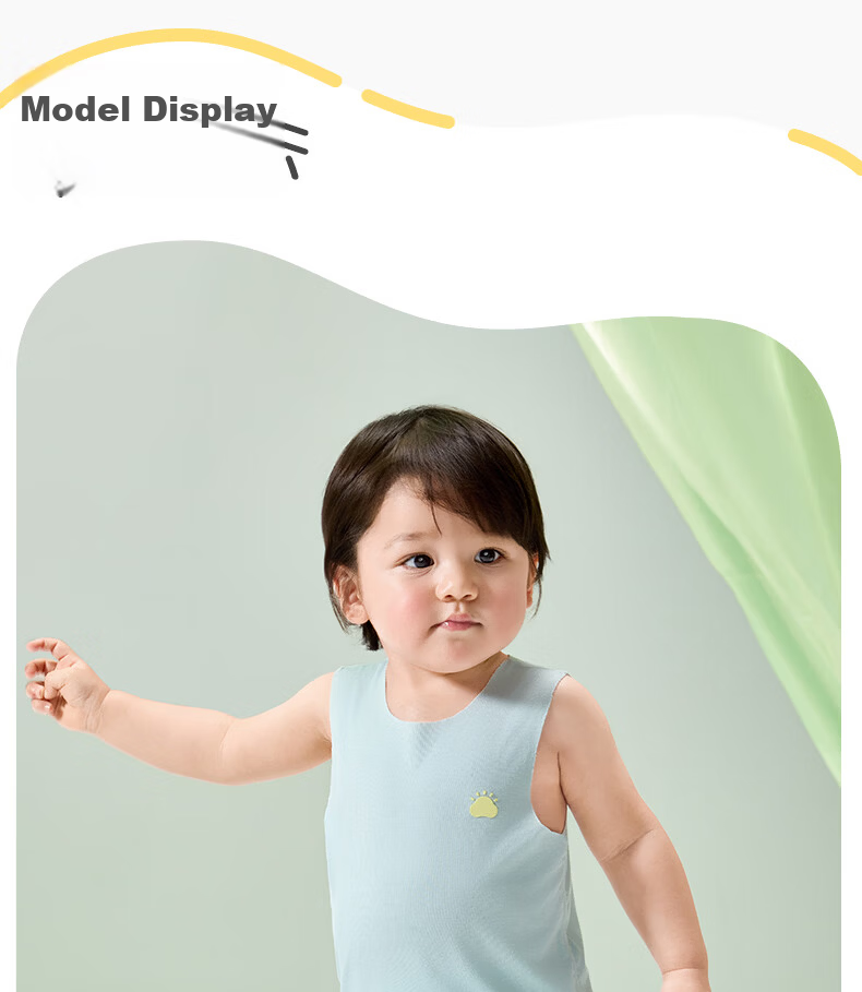 October Crystal Children's Vest Spring Summer Boys Girls Baby Vest 22