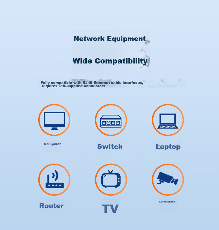 CHOSEAL Cat6A UTP Network Cable [Low Smoke Halogen-Free Flame Retardant] 0.57mm Pure Copper Core Eco-Friendly Safe Non-Toxic 305m Orange QS6602CLT305 8