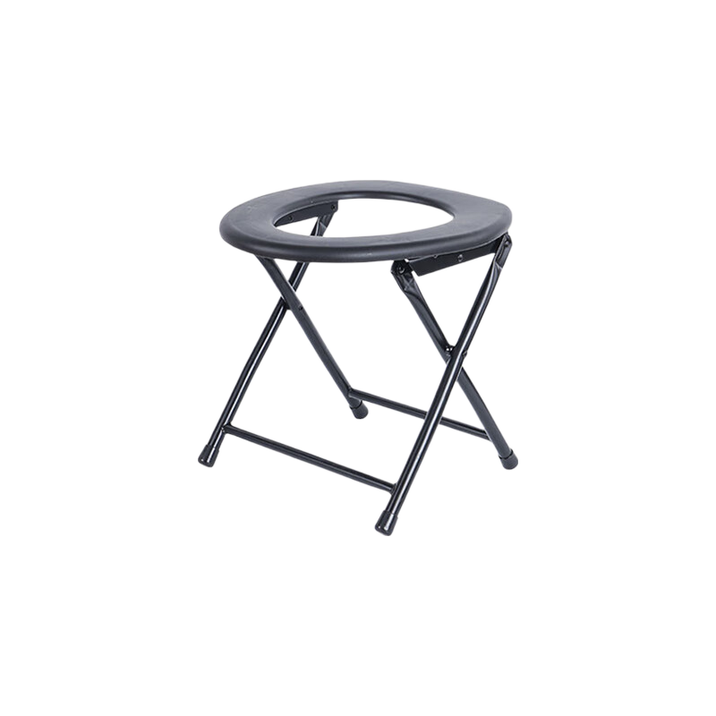 HOUYA Foldable Commode Stool Elderly Portable Mobile Toilet Bathroom Shower Chair