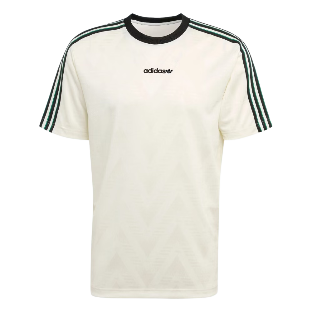 Adidas Originals Men's JACQUARD JSY Short Sleeve Top KE2139 White M