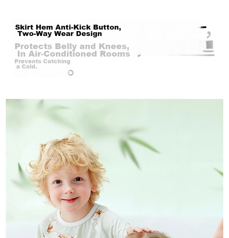Betis Kids Summer 2026 Yokes Silk Sleepwear Boys Girls Short Sleeve Cool Nightgown 23