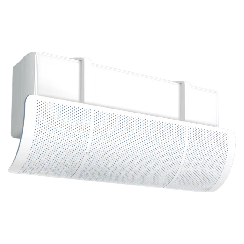 Yeebarle Air Conditioner Wind Deflector, Anti-Direct Blowing, Wall-Mounted Universal, No Installation Or Drilling Required, for Postpartum Women And Infants, Ceramic White 5716Y