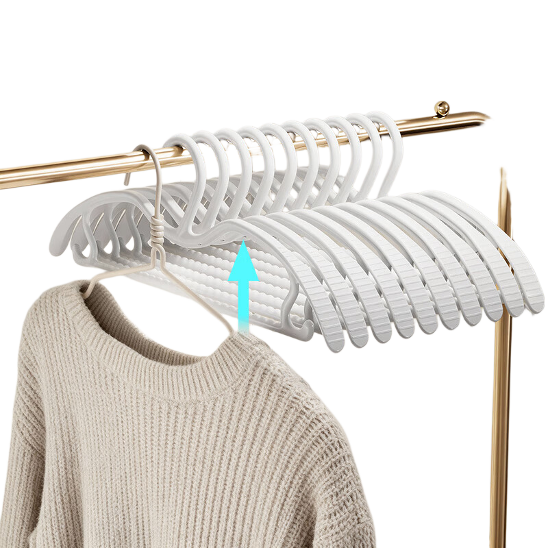 Jiabangshu Non-Marking Non-Slip Short Neck Shoulder Imitation Household Adult Children Clothes Hanger Dormitory Wide Shoulder Clothes Rack