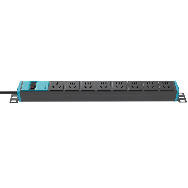 BULL 16A High-Power Lightning Protection Desktop PDU Socket/power Strip/extension Cord/terminal Block, 8 Outlets with Master Switch, 3-Meter Standard, New And Old National Standards Mixed 108DT/108DET