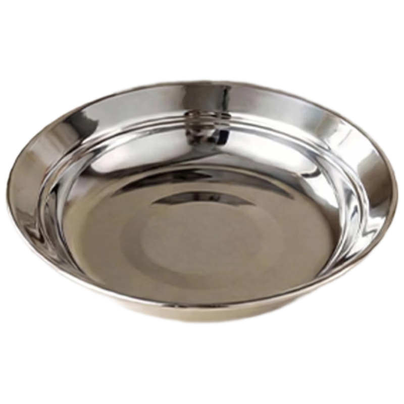 Guofeng 316 Stainless Steel Children's Food Plate Baby Supplementary Food Dish [3rd Generation] 316 Cartoon Plate - 14cm Little Bear