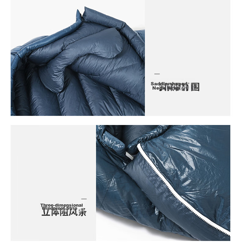 BLACKICE G Series Mummy Goose Down Sleeping Bag Camping Warm Adult Sleeping Bag G700 (New Standard) Red/M 16