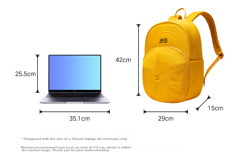 Anta Large Capacity Basketball-Shaped Backpack Youth Cycling Sports School Bag College Style Laptop Bag 4