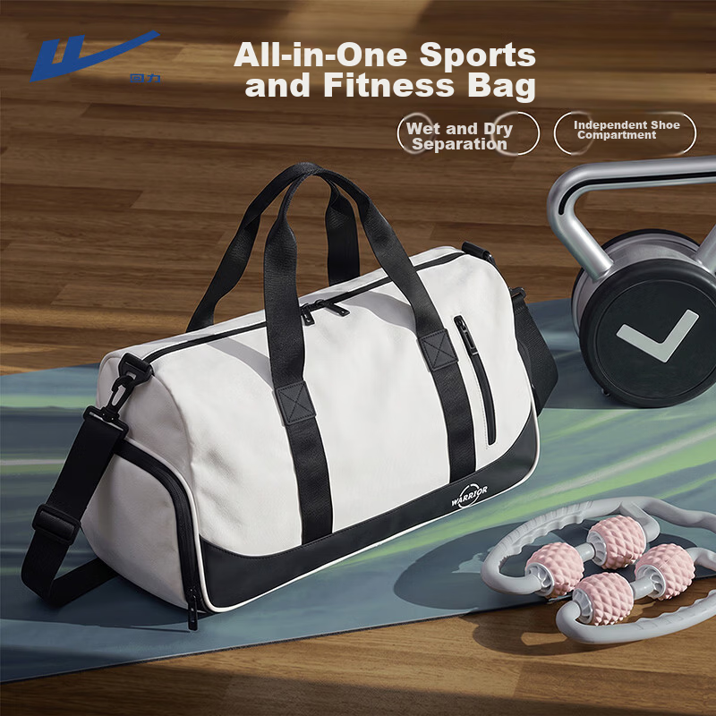 Warrior Crossbody Shoulder Bag Dry and Wet Separation Handbag Men's Sports Bag Large Capacity Yoga Fitness Bag Casual Travel Bag for Women