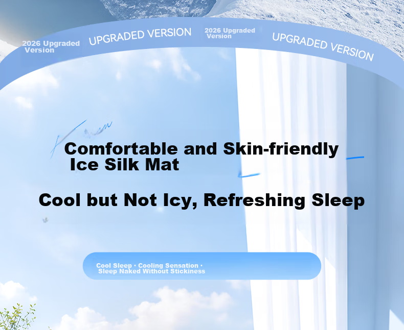 Zhiguozhe [0 Formaldehyde 0 Odor] Ice Silk Cooling Mat 1.5x2.0m Summer Use 2026 New Foldable Bed Sheet 7