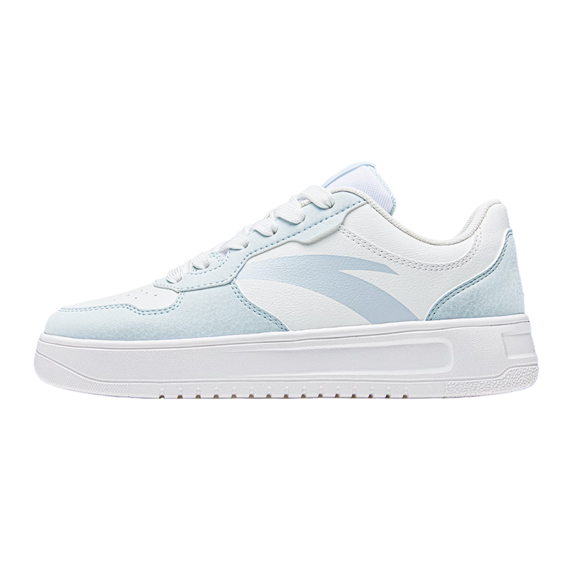 Anta Easy Casual Women's Sneakers Summer Breathable Couple Simple White Shoes Soft Sole Comfortable Thick Sole Height Increasing Leisure Shoes