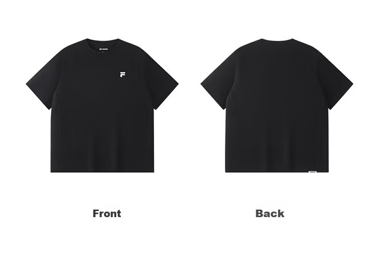 FILA Official Trendy Couple Knitted Dopamine Short Sleeve T-Shirt 26 Summer Quick-Dry Sports Tee 94