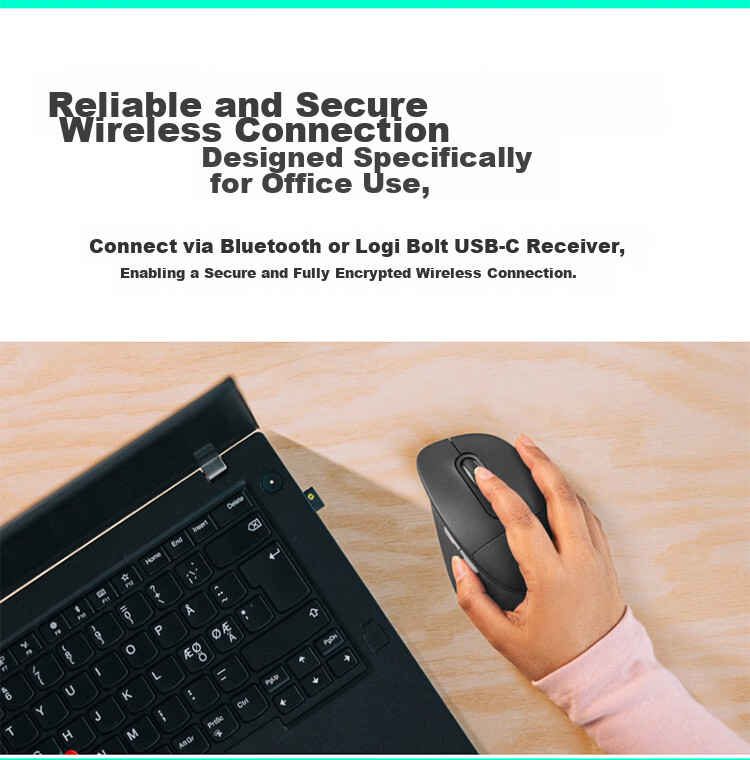 Logitech M850L Bluetooth Wireless Mouse Business Edition Office Silent Mouse Supports 3-Device Switching 2-Year Warranty Dual Mode Mac iPad Mouse Portable Business 4