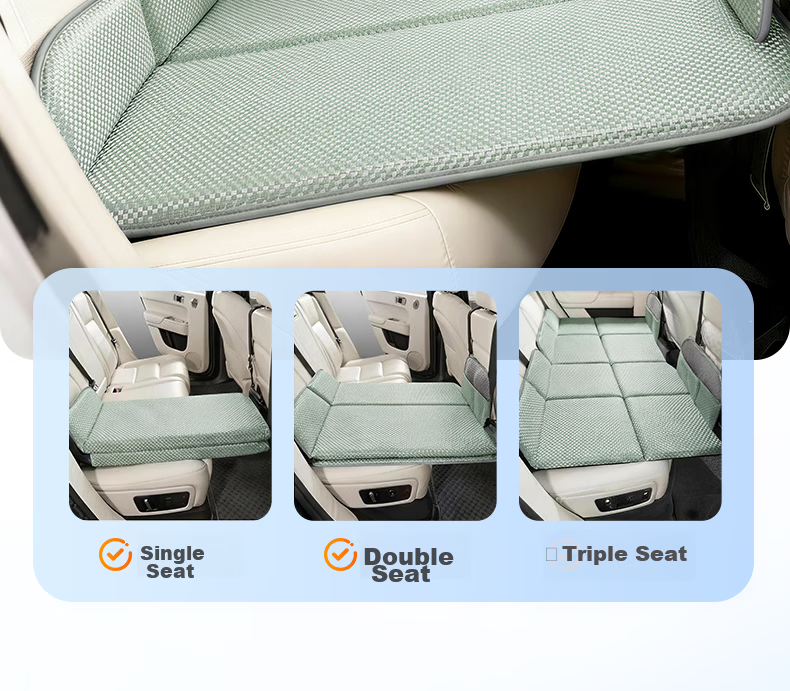 HUIDUODUO Car Rear Seat Sleeping Mat Foldable Mattress Backseat Sleeping Aid Travel Cushion Support 21