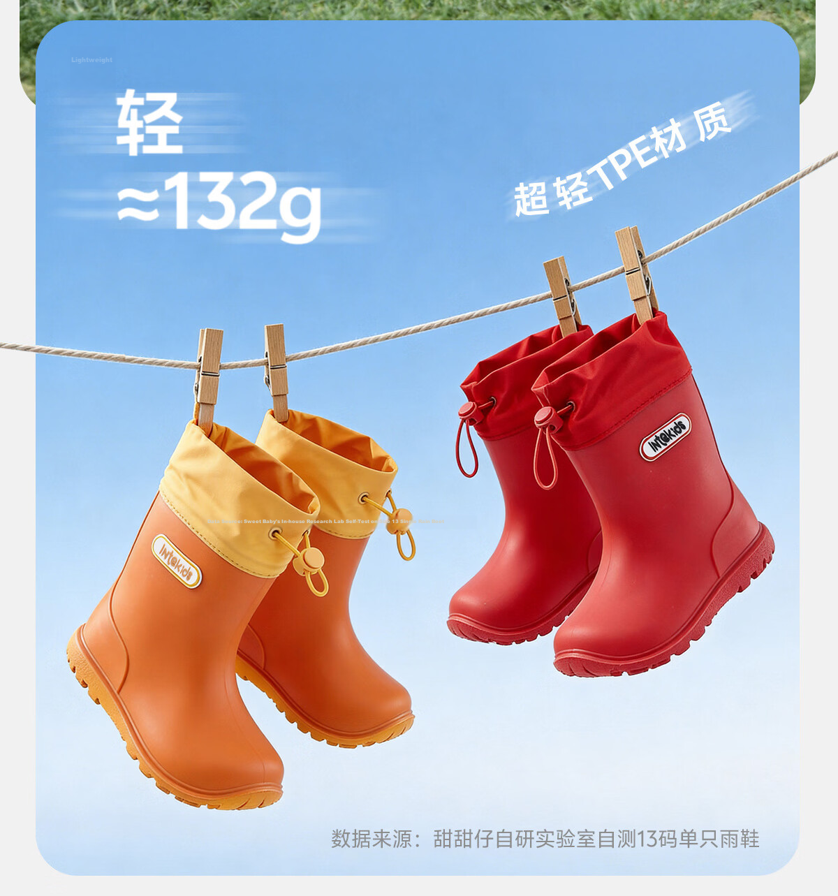 Sweet Sweet Kids Waterproof Non-Slip Rain Boots for Boys and Girls, Lightweight Durable Versatile Water Shoes for Toddlers and Kindergarten Children 22