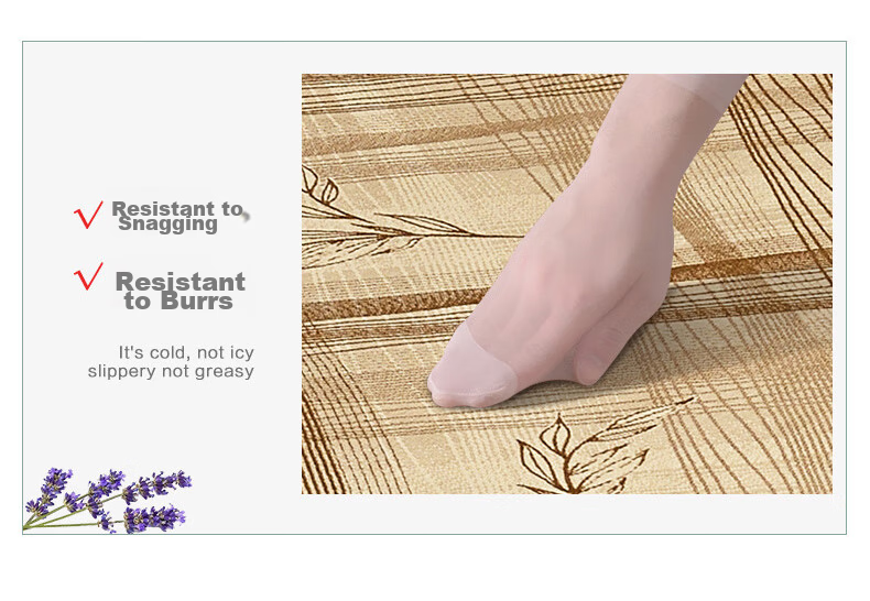 FUANNA Lemon Herbal Ice Silk Jacquard Mat Summer Cooling Mat Double Three-Piece Set Coffee 1.5x2m [Foldable] 6