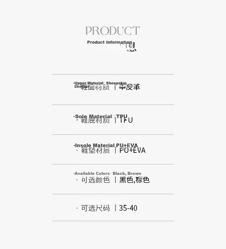 ZHR Women's Summer Sandals First Layer Lambskin One-Strap Flat Sandals French Retro Chunky Heel EH363 Black Size 36 6