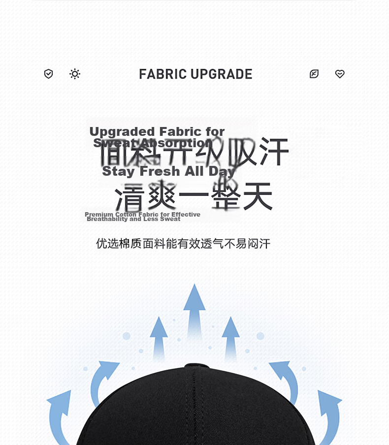 RED DRAGONFLY Men's Summer Outdoor Long Brim Sun Hat Mesh Baseball Cap Fishing Travel Duckbill Sunshade Breathable Sun Hat 3