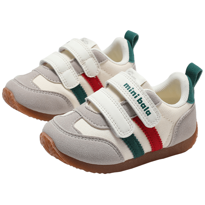 Minibala New 2025 Children's Training Shoes for Boys And Girls, Toddler Walking Shoes, Kids' Casual Sneakers with Double Velcro Straps