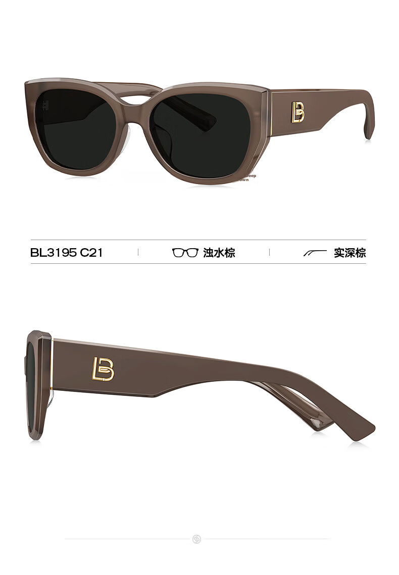 BOLON Sunglasses, Yang Zi's Style, Cat-Eye Large Frame Sunglasses, UV Protection, Driving Sunglasses for Men And Women, Trendy, BL3189C91 15