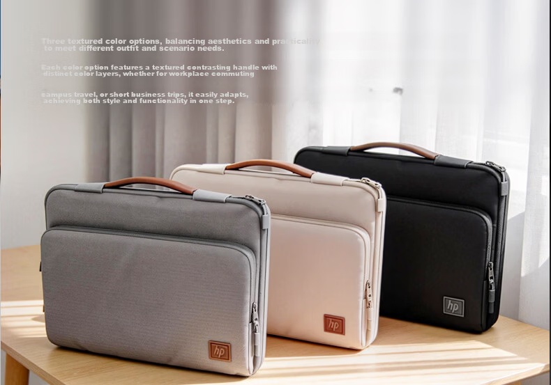 HP Laptop Bag Notebook Briefcase Water-Resistant Storage Case 16-inch Gray 2
