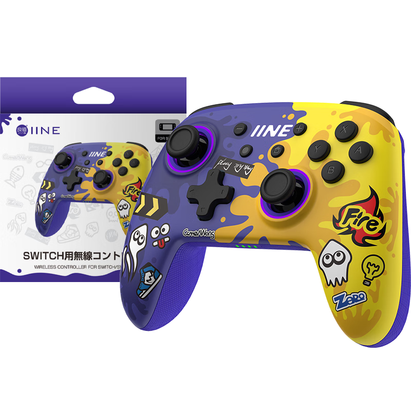 Liangzhi (INE) Compatible with Switch/switch2 Controller, Wireless Bluetooth Wake-Up Pro Controller, PC Computer Steam NFC Function, Splatoon Accessories