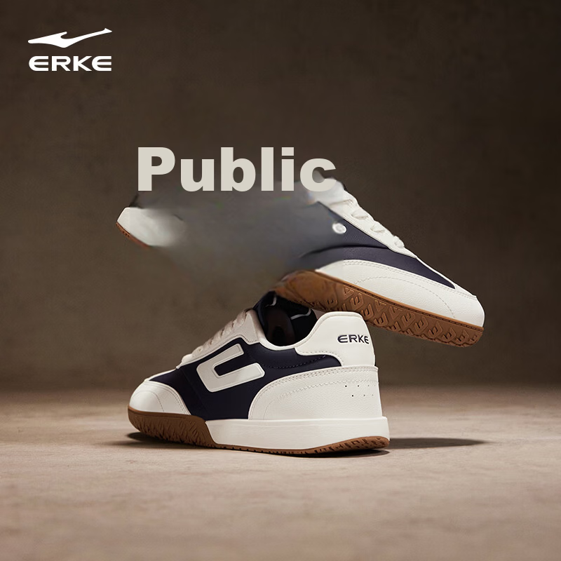 ERKE Men's Sneakers Summer 2026 New Breathable Casual Thin-Soled Trendy Sports Shoes | Nebula (Leather)