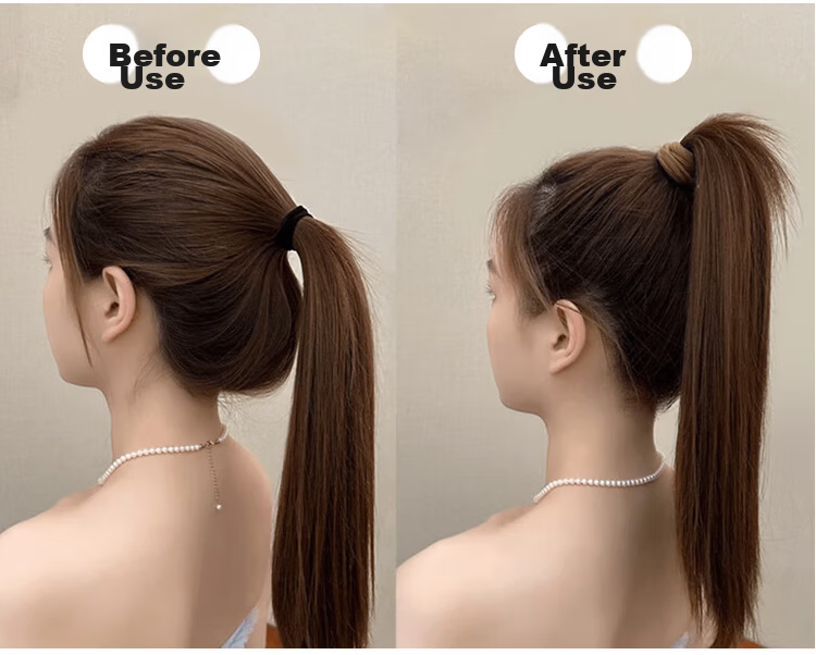 Yefili 10-Pack High Ponytail Hair Ties Wide Seamless Elastic Hair Bands for Women Students High Elastic Hair Accessories 7