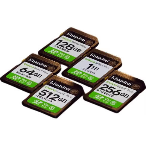 Kingston 64GB SD Card U1 V10 High-Speed Camera Memory Card 100MB/s Read Speed