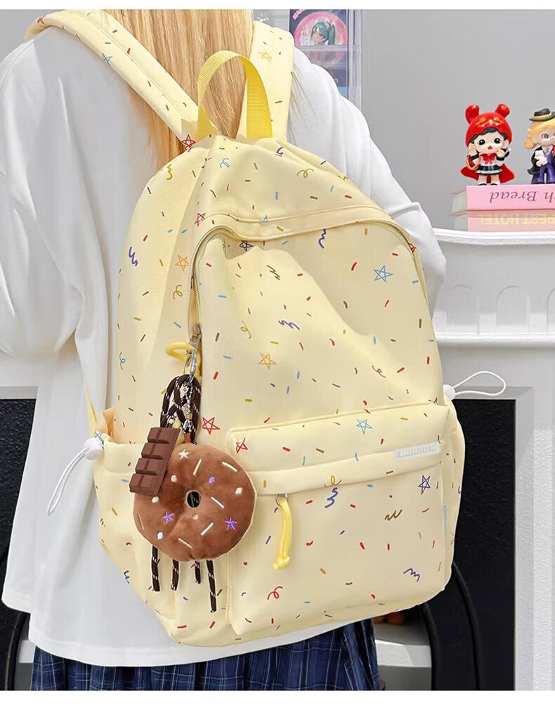 361° Women's Backpack 2026 New High-Value Ins Style Printed Schoolbag Lightweight Travel Shoulder Bag for High School and College Students 23