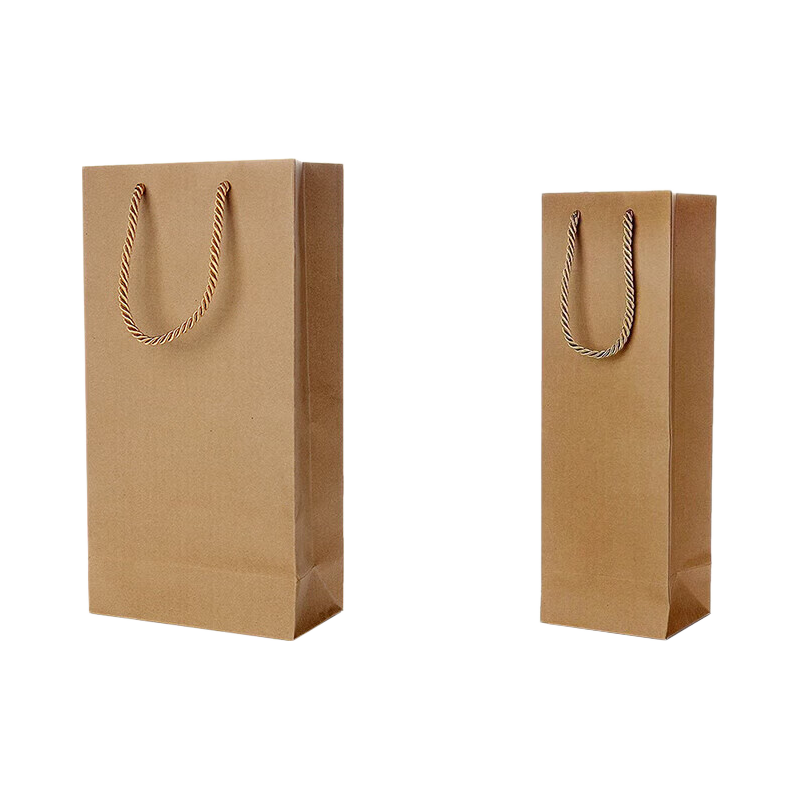 Chaoji Jia Pin Double Pack Red Wine Gift Bag, Champagne And Grape Wine Packaging Kraft Paper Handbag, Gift Bag