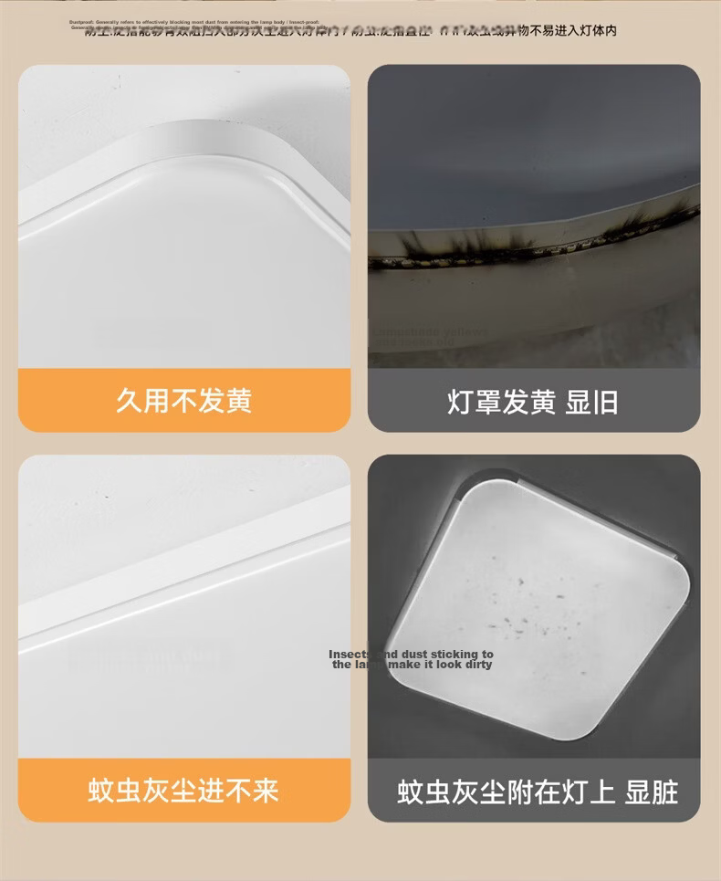 NVC Ceiling Light Living Room Main Light Bedroom Fixture Offline Voice Control Full Spectrum 2026 New Model with Installation Langyu 12
