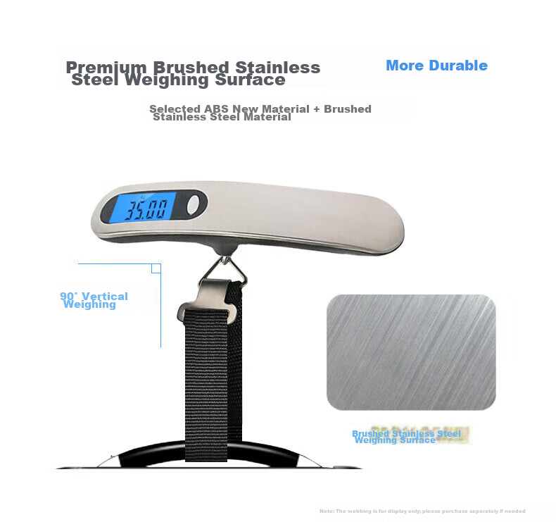 Jingmao High Precision Portable Electronic Hanging Scale Mini Accurate Hook Scale Luggage Weight Fish Scale for Home Use 6