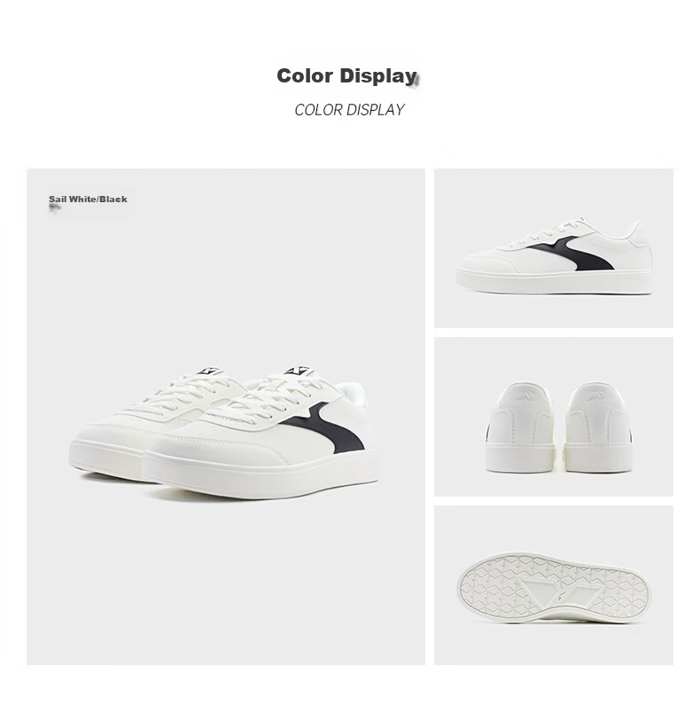 Xtep Vitality Training Shoes Men's Casual Sneakers Summer Breathable Lightweight Low-top White Sports Shoes 44
