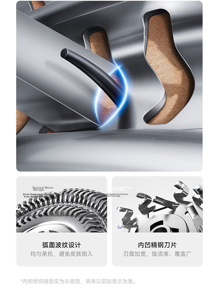 Mijia Electric Shaver Meteorite Gray Ring Lock Efficient Comfortable Shaving Minimal Tugging Birthday Gift for Boyfriend 6