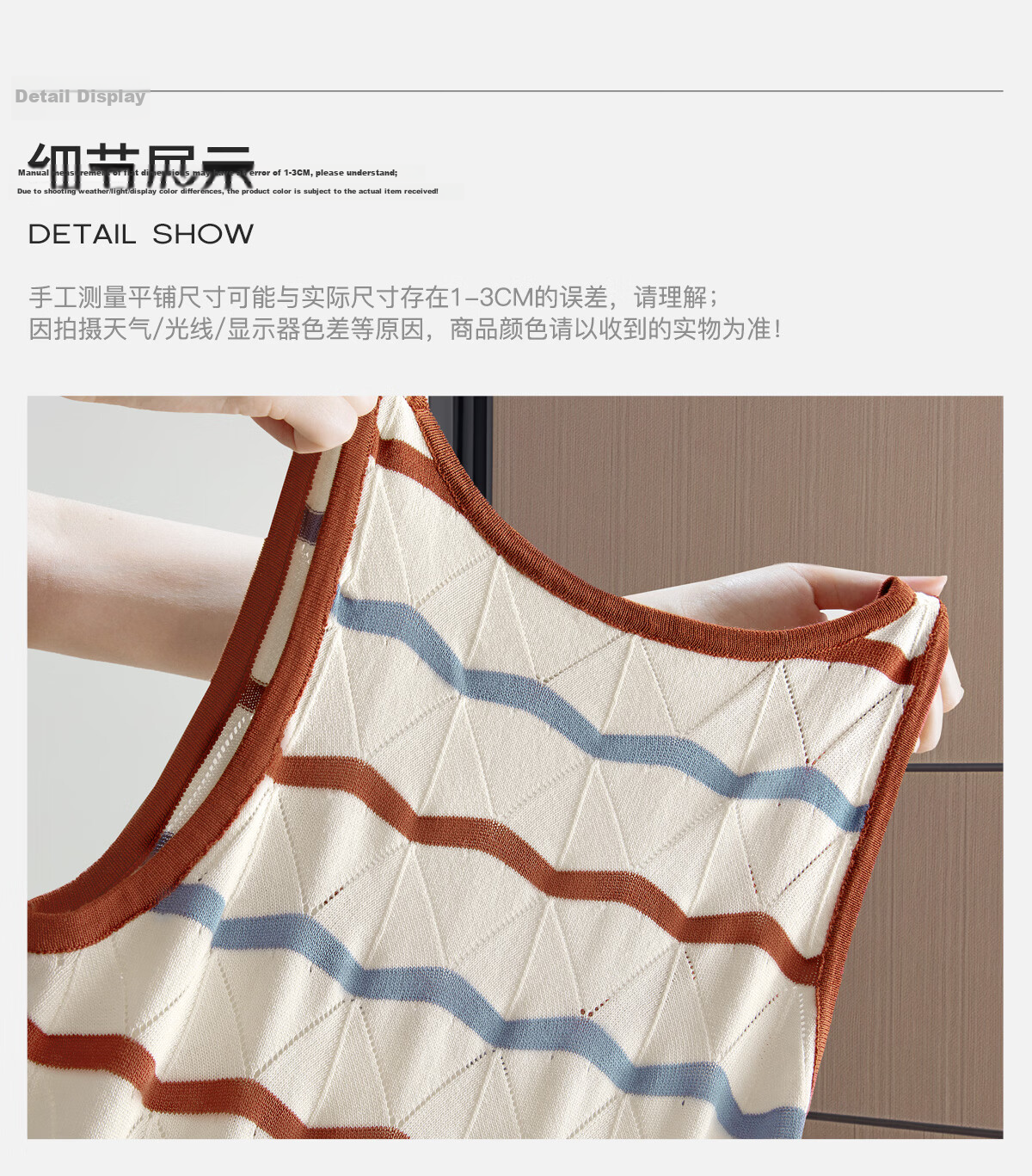 Cypress Crochet Hollow Out Striped Slim Fit Mid-Length Slip Dress for Women Summer 2026 New Arrival 11
