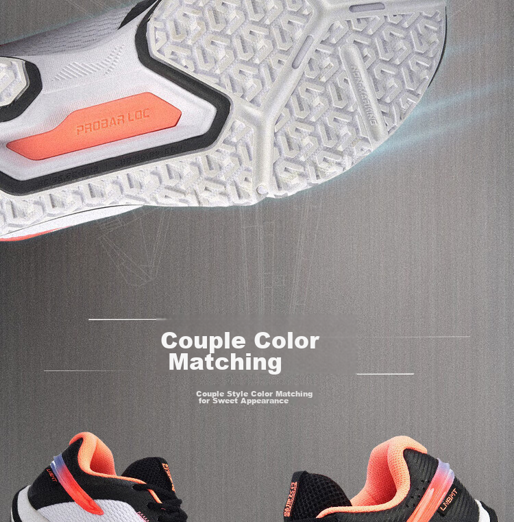 LI-NING Women's Badminton Shoes Ground-Flying Casual Comfortable Training Competition Shoes 5